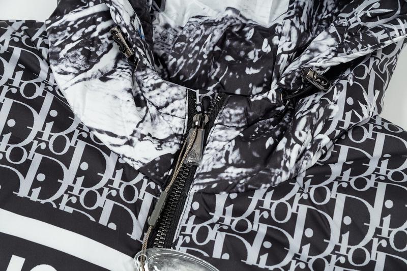 Пуховик Christian Dior Front Logo "Black/White" фото № 8