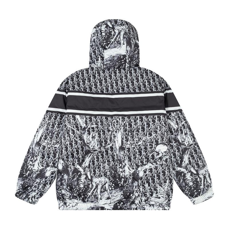 Пуховик Christian Dior Front Logo "Black/White" фото № 9