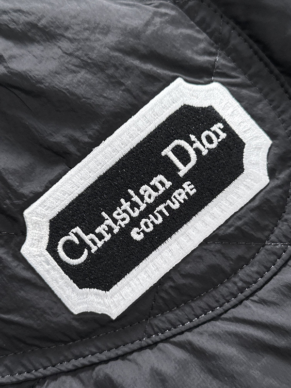 Пуховик Christian Dior Couture Fron Logo "Black" фото № 8