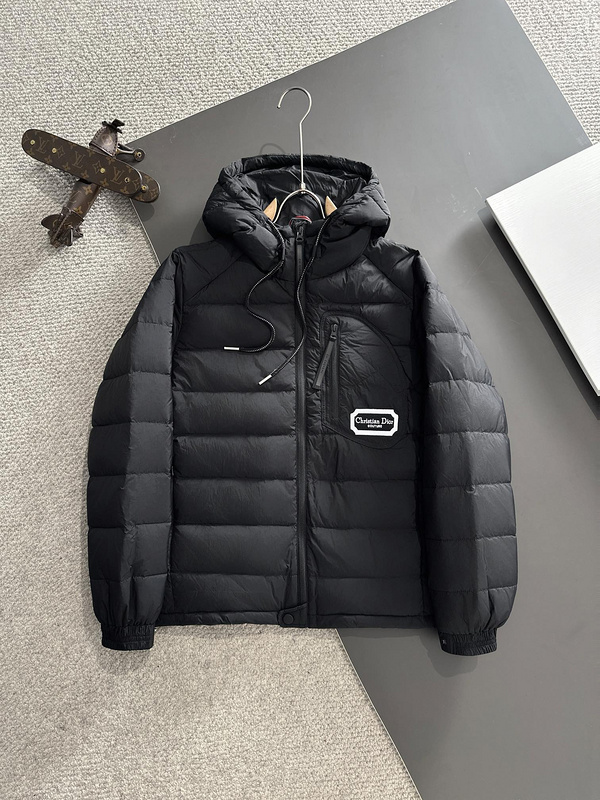 Пуховик Christian Dior Couture Fron Logo "Black" фото № 2