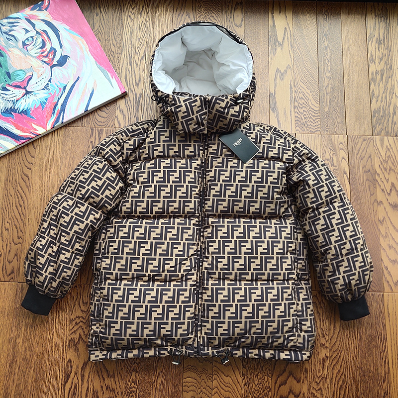 Пуховик Fendi Two-Sided "White" фото № 8