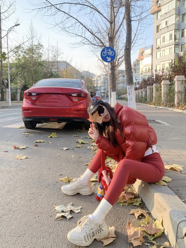 Пуховик North Face Front Zip Style "Burgundy" фото № 8