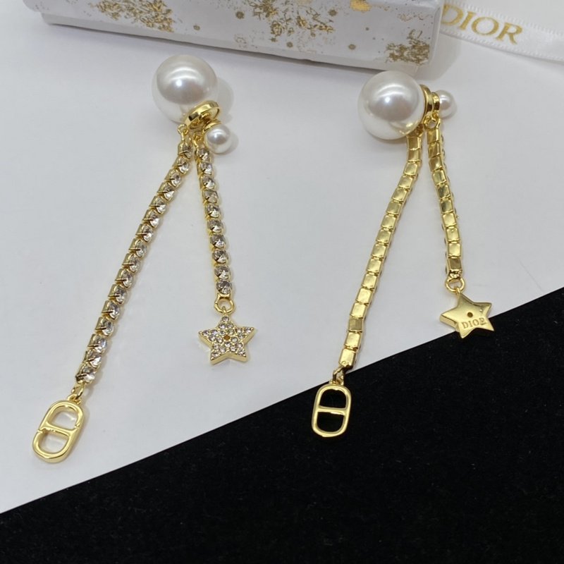 Серьги Dior Decoration With Ball - Star "Gold" фото № 2