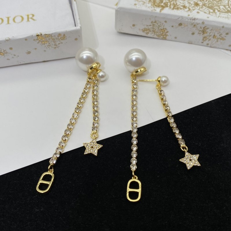 Серьги Dior Decoration With Ball - Star "Gold" фото № 3