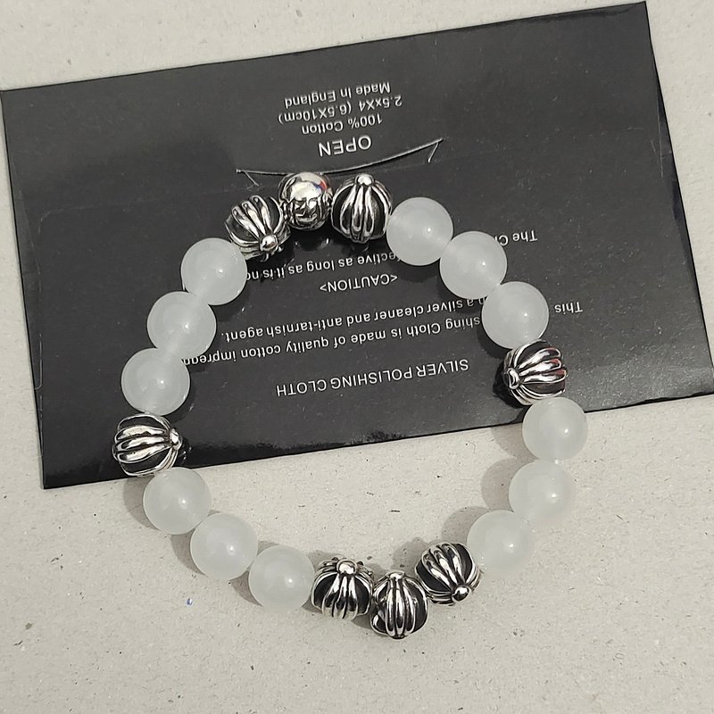 Браслет Chrome Hearts Decorated By Pearl "White" фото № 2