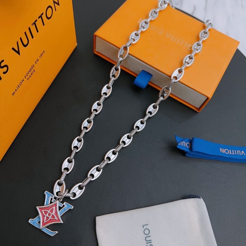 Подвеска Louis Vuitton Logo And Romb "Blue" фото № 5