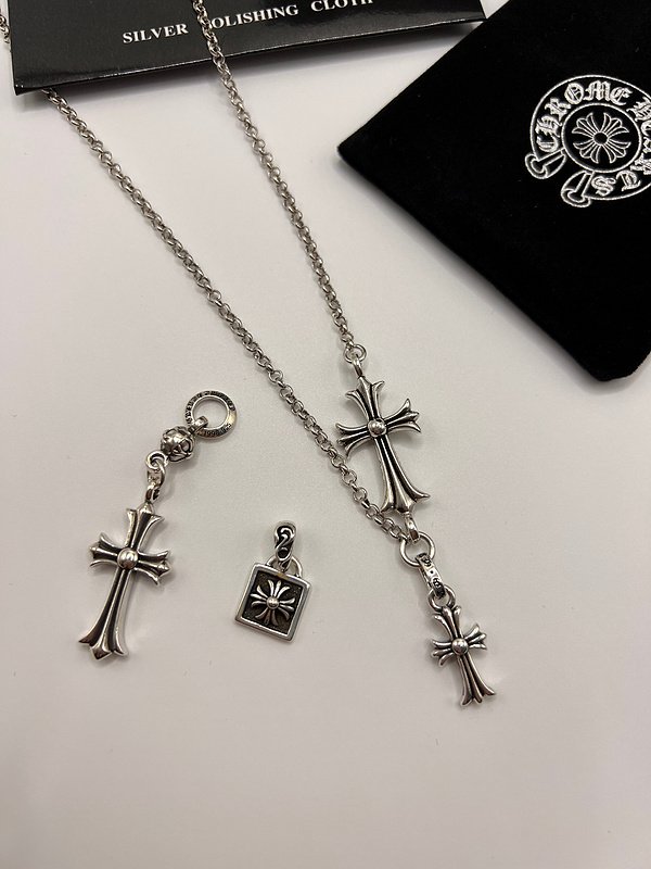 Подвеска Chrome Hearts Engraved Badges "Silver" фото № 9