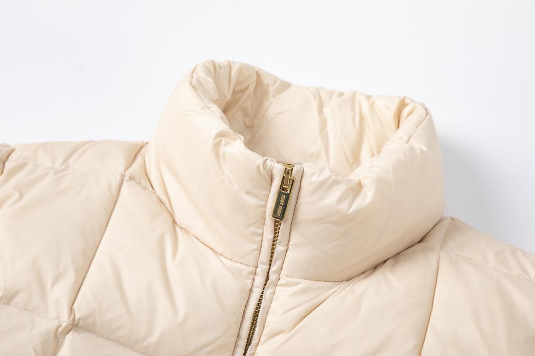 Пуховик Miu Miu Signature Cube "Beige" фото № 7