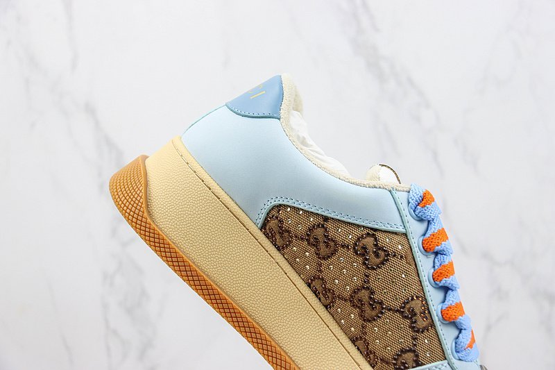 Gucci Double Screener "Beige/Blue/Monogram" фото № 3