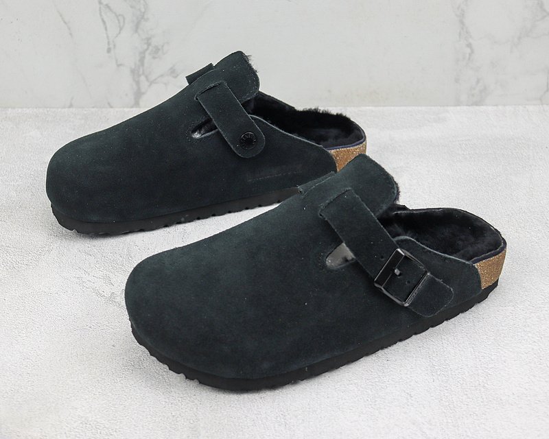 Birkenstock Boston Shearling "Black" фото № 5