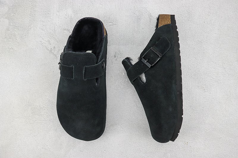Birkenstock Boston Shearling "Black" фото № 6