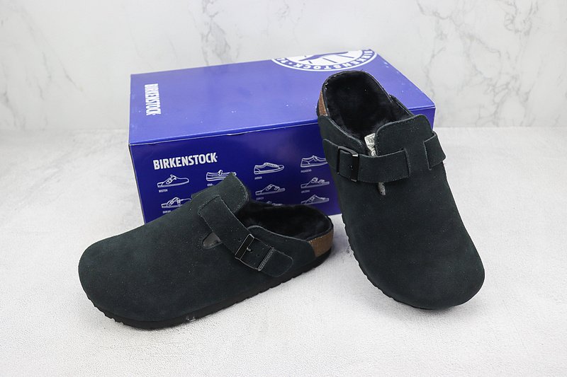 Birkenstock Boston Shearling "Black" фото № 7