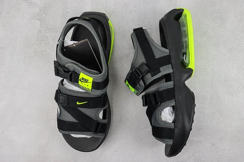 Nike Air Max Sol Sandals "Black/Dark Grey/White/Volt" фото № 6