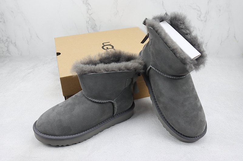UGG Bailey Bow Mini "Grey" фото № 7