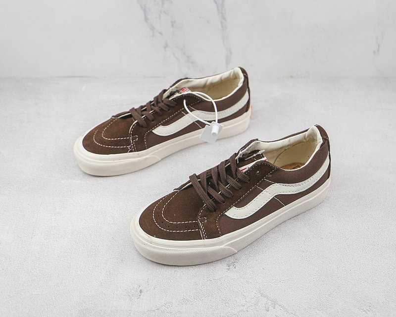 Vans SK8-Low "Dark Brown/White" фото № 5