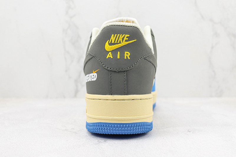 Undefeated x Nike Air Force 1 Low "Dark Grey/Blue/Gold" фото № 9