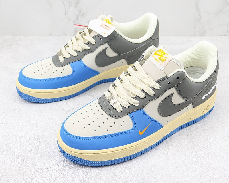 Undefeated x Nike Air Force 1 Low "Dark Grey/Blue/Gold" фото № 5