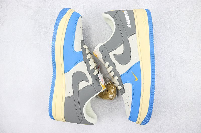 Undefeated x Nike Air Force 1 Low "Dark Grey/Blue/Gold" фото № 7