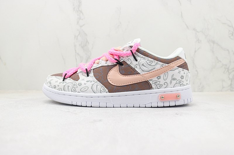 Nike SB Dunk Low ESS "White/Brown" фото № 2