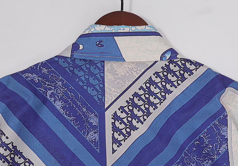 Рубашка Christian Dior Short Sleeve "Blue" фото № 3