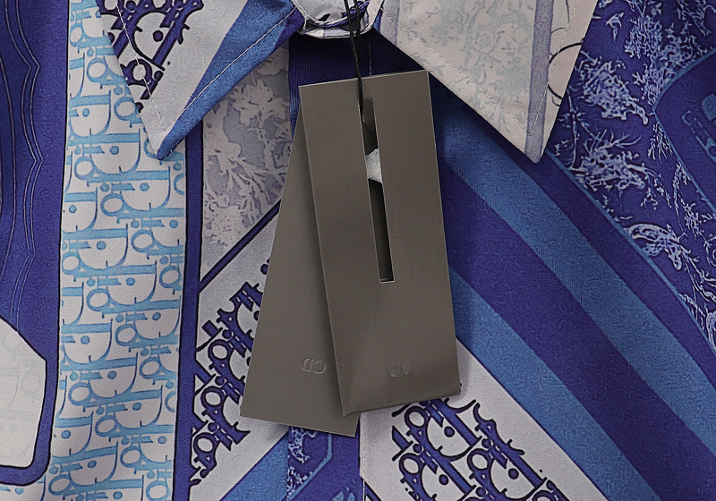 Рубашка Christian Dior Short Sleeve "Blue" фото № 4