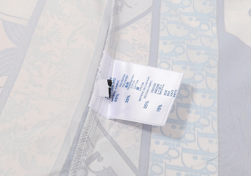 Рубашка Christian Dior Short Sleeve "Blue" фото № 5