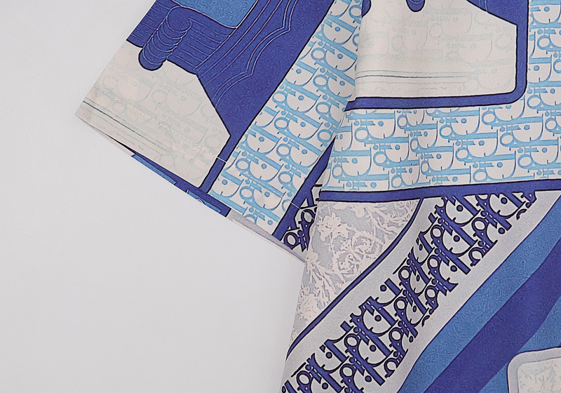 Рубашка Christian Dior Short Sleeve "Blue" фото № 7