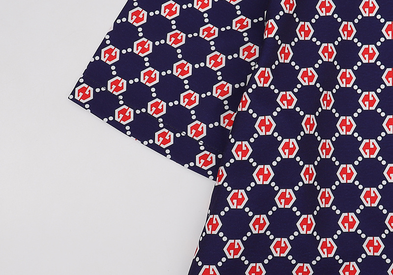 Рубашка Gucci Short Sleeve Kaleidoscope "Blue" фото № 4