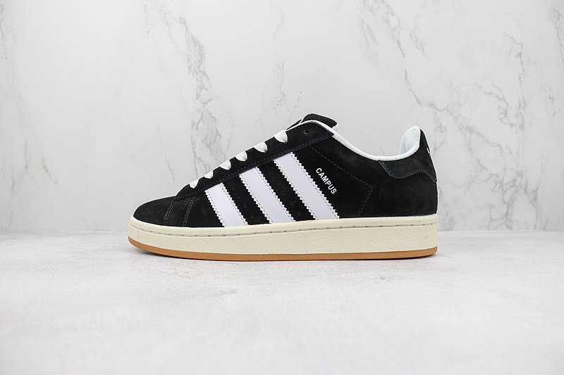 Adidas Campus 00s "Black/White/Footwear Beige" фото № 2