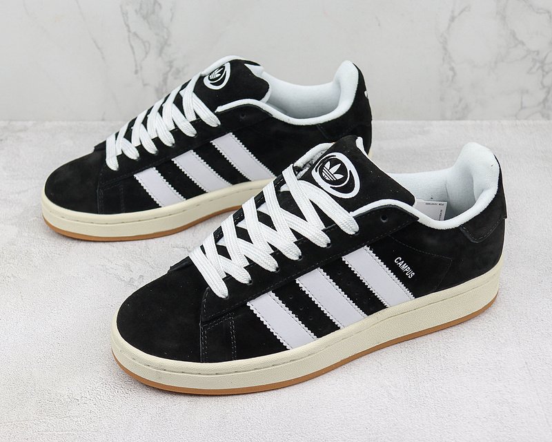 Adidas Campus 00s "Black/White/Footwear Beige" фото № 5