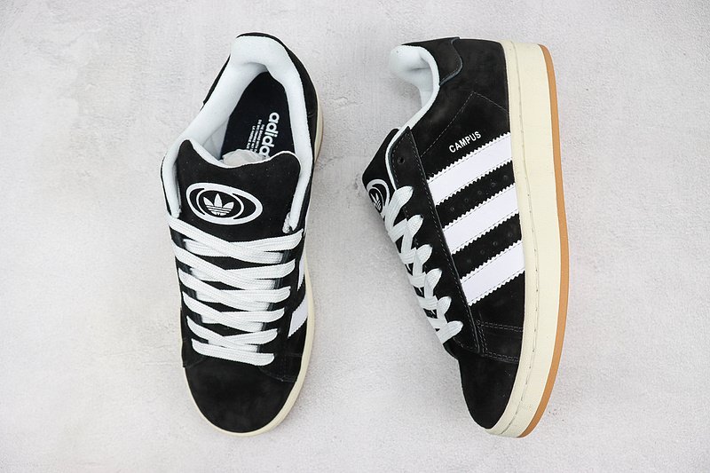 Adidas Campus 00s "Black/White/Footwear Beige" фото № 6