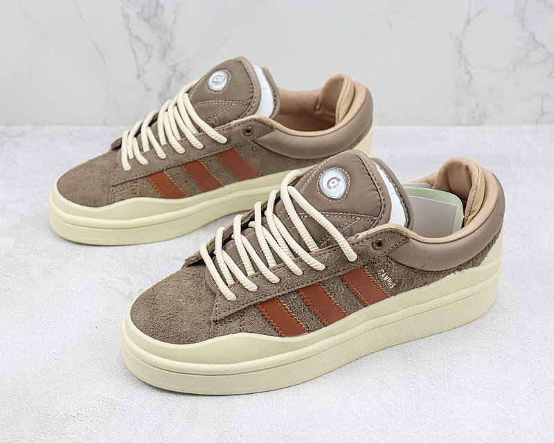 Bad Bunny x Adidas Campus Light "Brown/Cream White" фото № 5