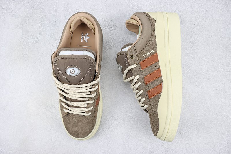 Bad Bunny x Adidas Campus Light "Brown/Cream White" фото № 6