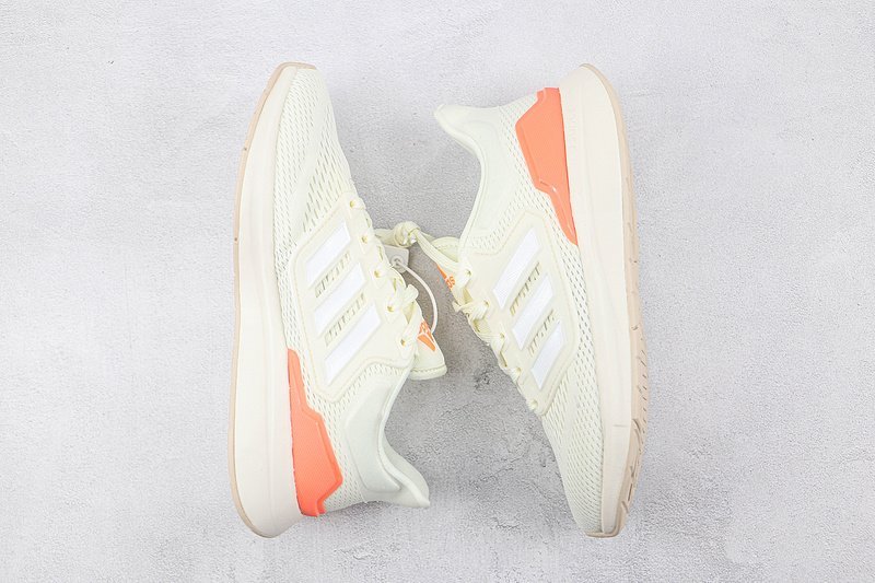 Adidas EQ21 "Rice White/Orange/Cloud White" фото № 7