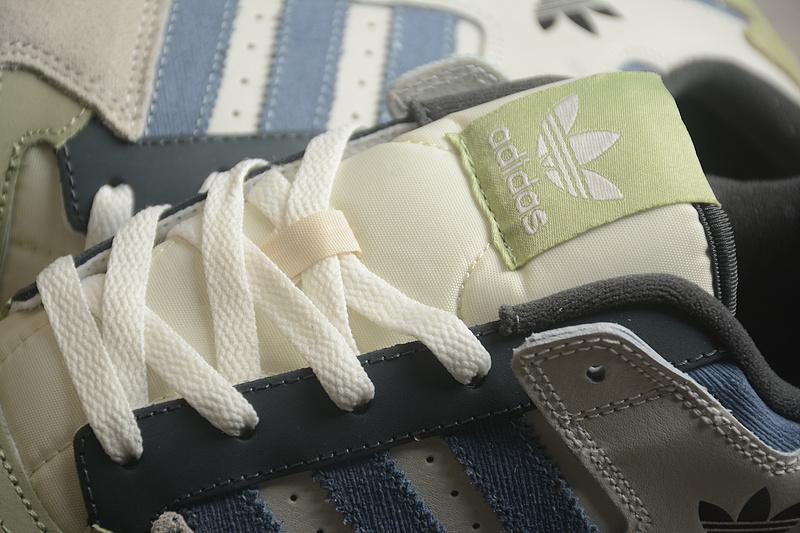 Adidas Forum Low "Grey Navy Green" фото № 3