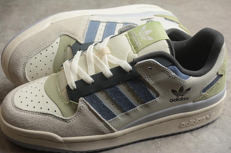 Adidas Forum Low "Grey Navy Green" фото № 2
