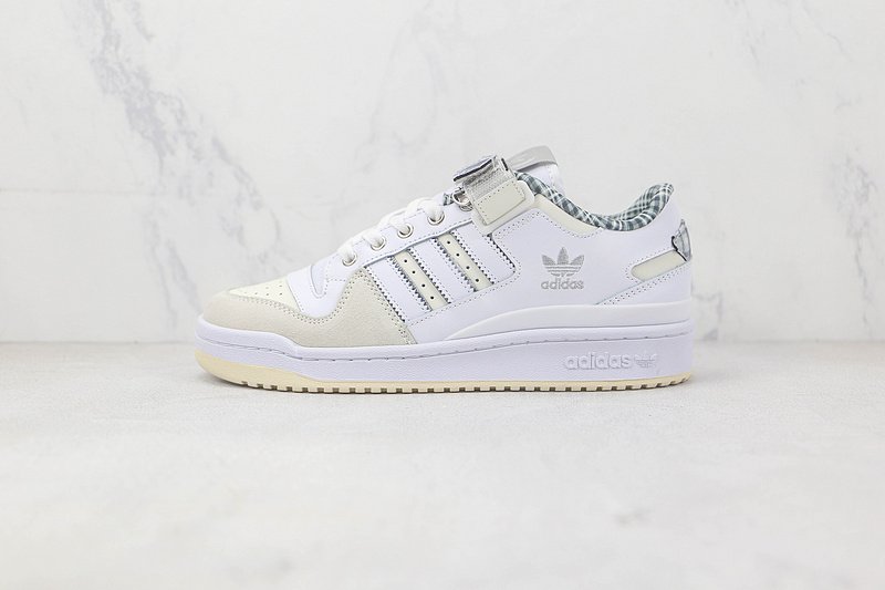 Adidas Forum 84 Low "Crystal White Plaid" фото № 2
