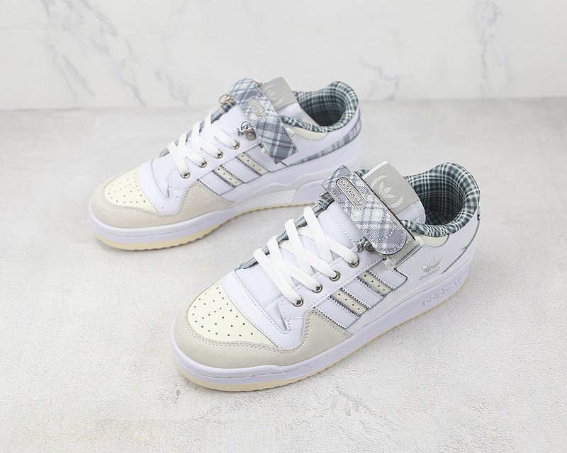 Adidas Forum 84 Low "Crystal White Plaid" фото № 5