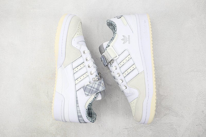 Adidas Forum 84 Low "Crystal White Plaid" фото № 6