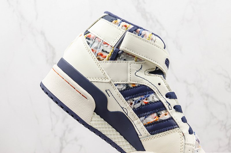 Adidas Forum 84 Mid "Chalk White/Blue" фото № 4