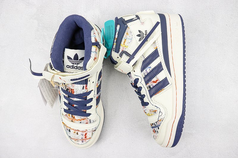 Adidas Forum 84 Mid "Chalk White/Blue" фото № 7