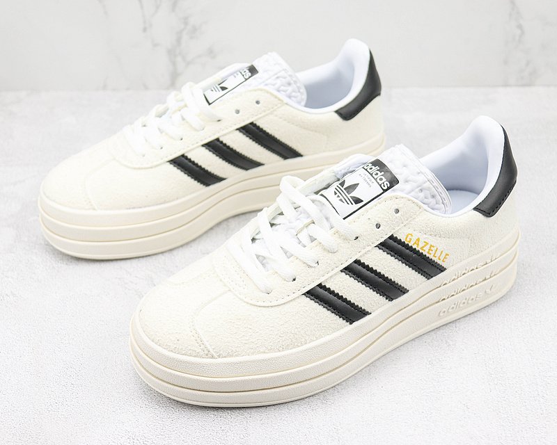 Adidas Gazelle Bold "Cloud White/Core Black" фото № 5