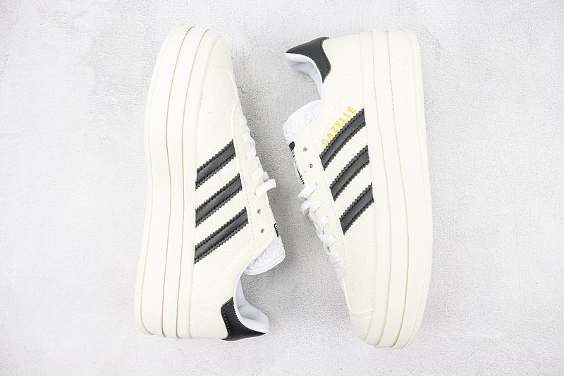 Adidas Gazelle Bold "Cloud White/Core Black" фото № 7