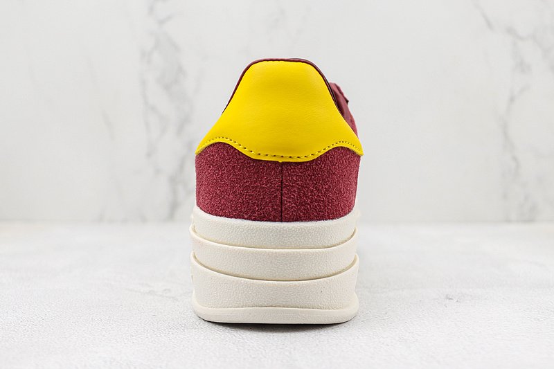 Adidas Gazelle Bold "Wine Red/Yellow" фото № 9