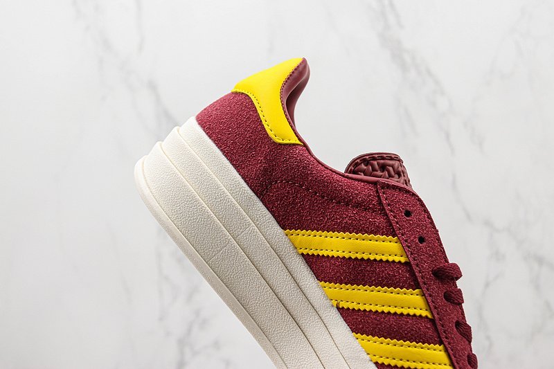 Adidas Gazelle Bold "Wine Red/Yellow" фото № 3