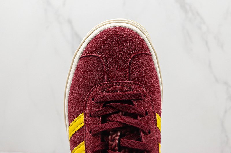 Adidas Gazelle Bold "Wine Red/Yellow" фото № 4