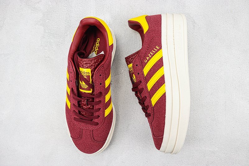 Adidas Gazelle Bold "Wine Red/Yellow" фото № 6