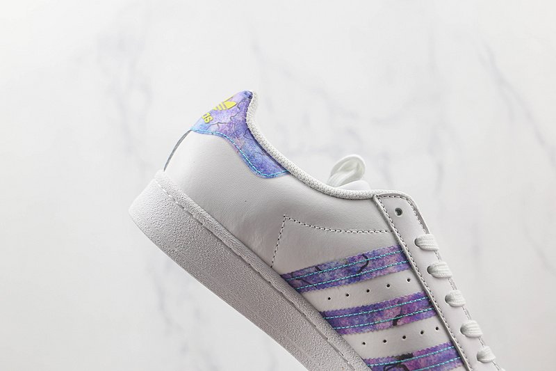 Adidas Superstar "White/Purple" фото № 4
