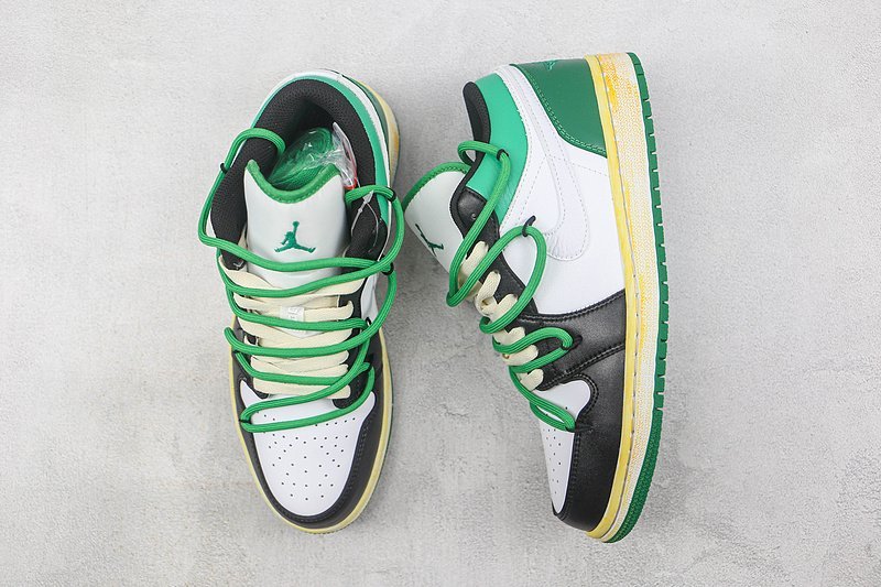 Air Jordan 1 Low GS "White Lucky Green" фото № 6