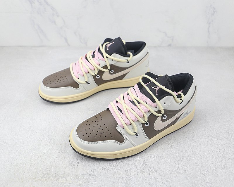 Air Jordan 1 Low "Beige/White/Pink" фото № 5